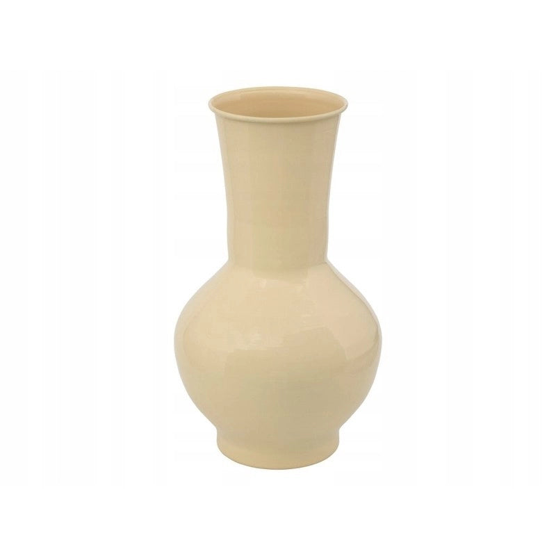 Vaso Kian alto 34,5 cm metallo smaltato giallo