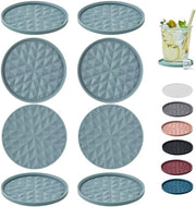 Otturanti in silicone [8-pack, senza supporto] - Otturanti per protezione del piano di lavoro - Antiscivolo, antislip, decorazione per tavolo salotto, blu chiaro