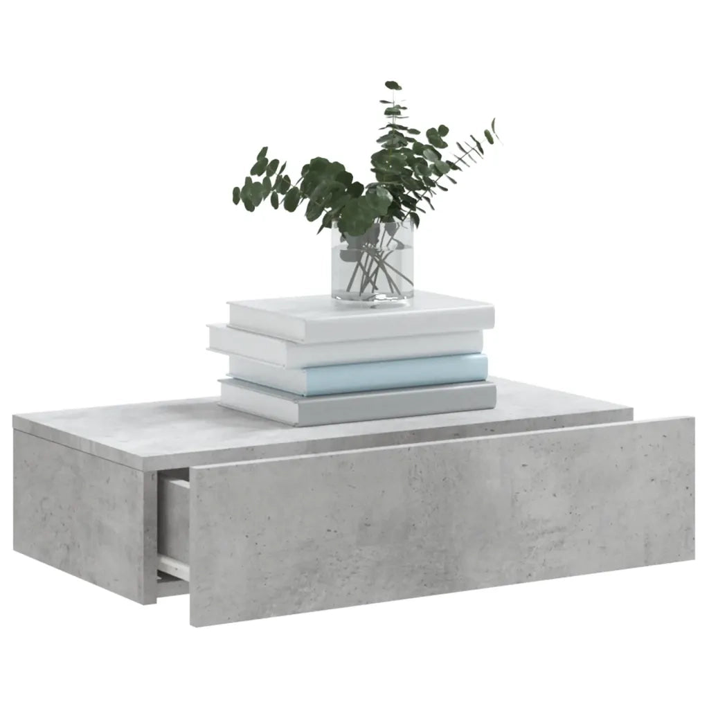 Mobile Porta TV con Luci LED-Mobile per TV-Credenza TV Grigio Cemento 60x35x15,5 cm