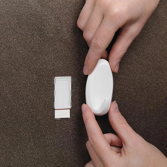 GANCIO OVALE 'POWERSTRIPS®' LARGE 2 ganci + 4 strisce - TESA