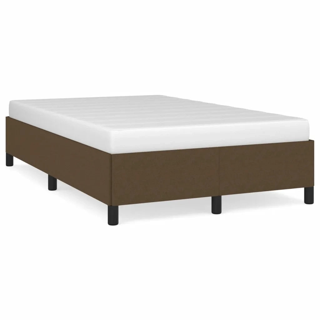 Giroletto senza Materasso Marrone Scuro 80x200 cm in Tessuto 379511