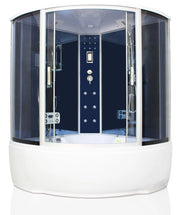 Cabina e vasca idromassaggio, sauna bagno turco, cromoterapia, full optional 150x150 cm Sicorage Theraf