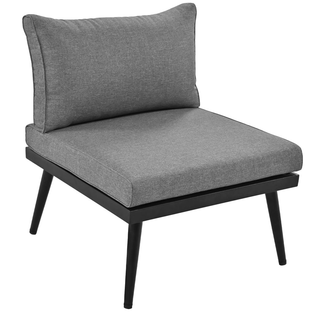 Set Salotto da Giardino 6 Pezzi con Tavolo ¨C MINIMAL ¨C Polyrattan, Esterno, Antracite