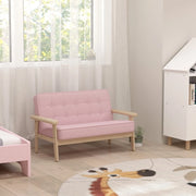 Poltroncina per bambini rosa a 2 posti, 3-15 anni
