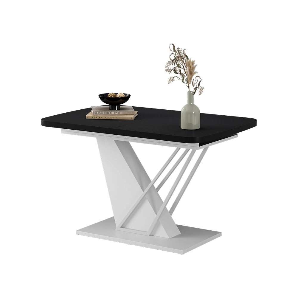 Vicco tavolo da pranzo allungabile Nero/bianco 120 x 80 cm estensibile