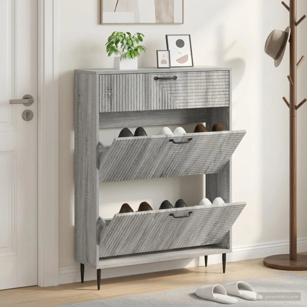 Mobile per scarpe HAARLEM 78 x 24 x 103 cm Legno ingegnerizzato 896881
