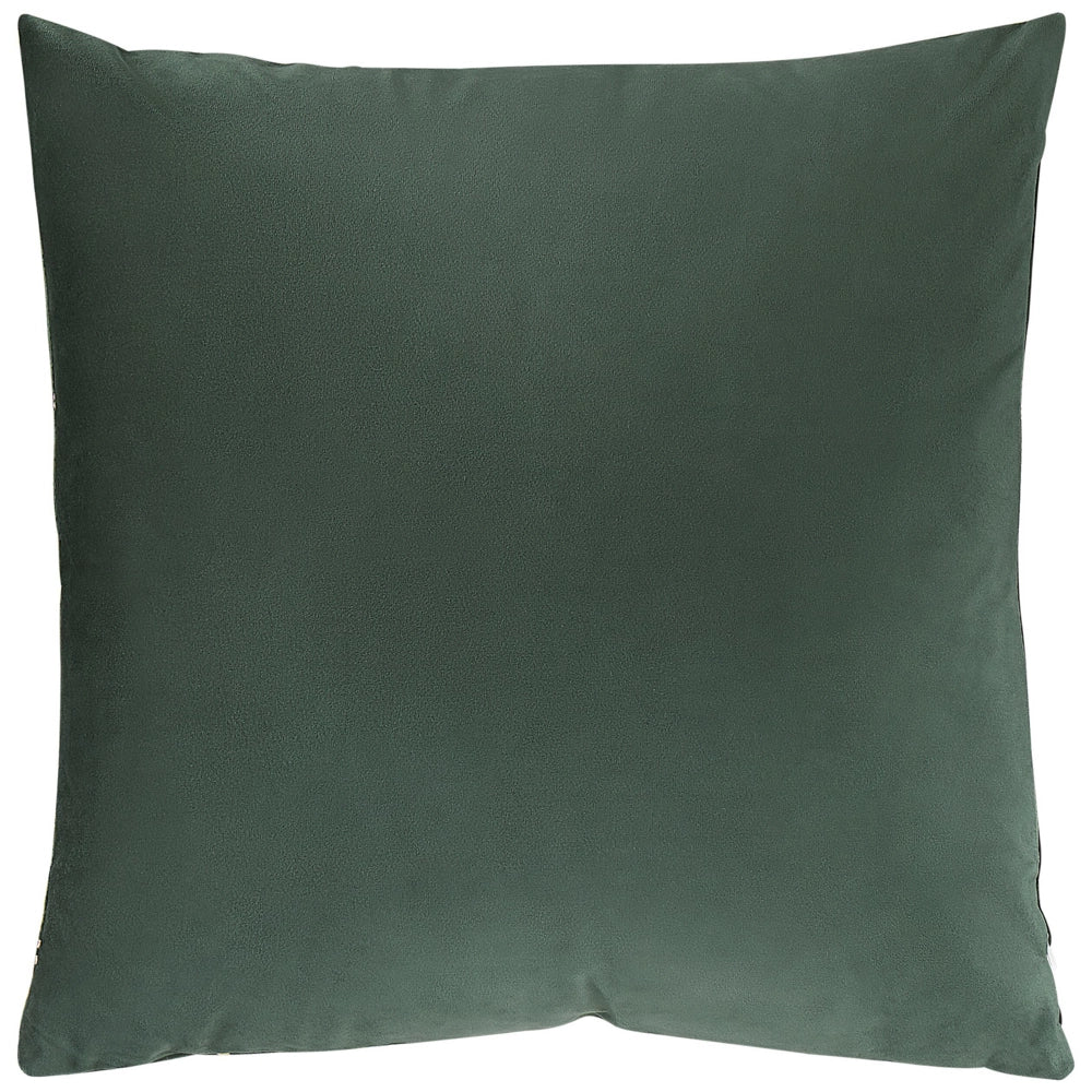 Set di 2 cuscini decorativi velluto verde 45 x 45 cm motivo quadrifoglio stampa trifoglio marocchino glamour