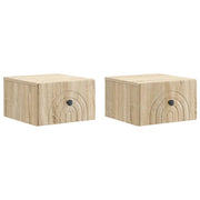Mobiletto da notte a muro 2 pcs Rovere Sonoma 33 x 34,5 x 20 cm 898090