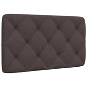 Coussin de tête de lit marron foncé 80 cm tissu