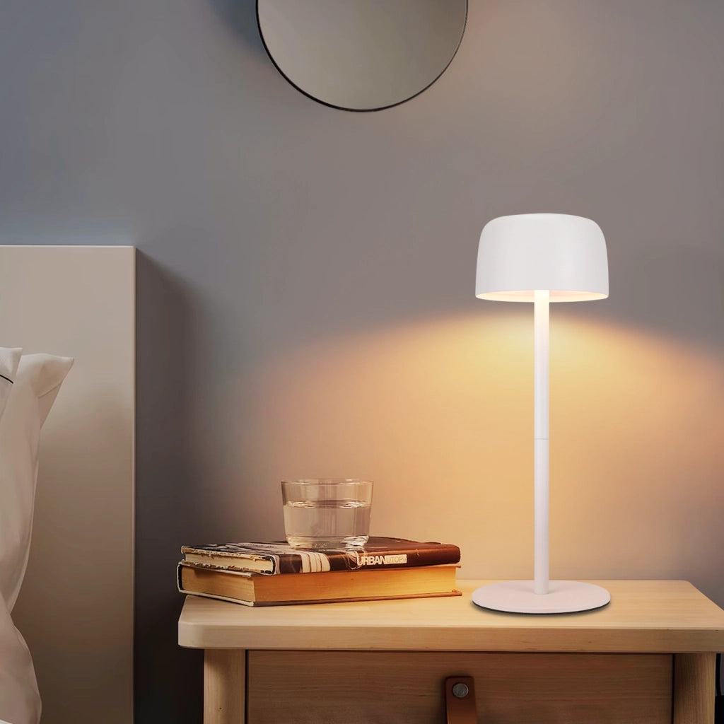 ZMH Lampada da tavolo LED set 2 pezzi wireless dimmerabile 3 temperature altezza regolabile per camera letto soggiorno