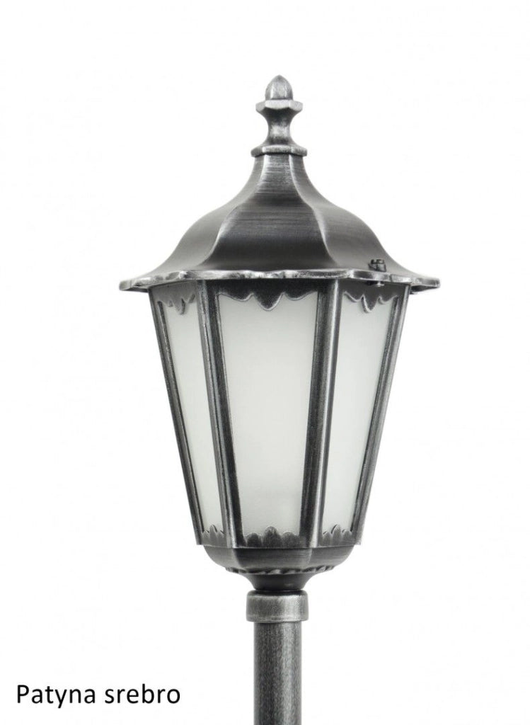 Lampada palo giardino Retro nera alluminio 114cm E27 IP43