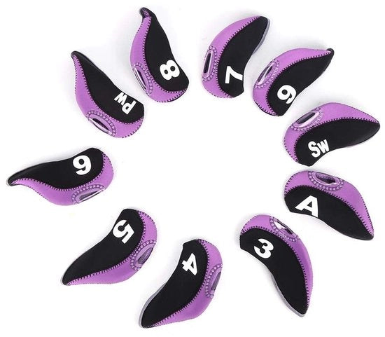 Copricoppe universale in Neoprene - Protezione contro graffi - 10 pezzi - Duraturo e solido - Progettato per essere umano - Copricoppe per mazze da golf