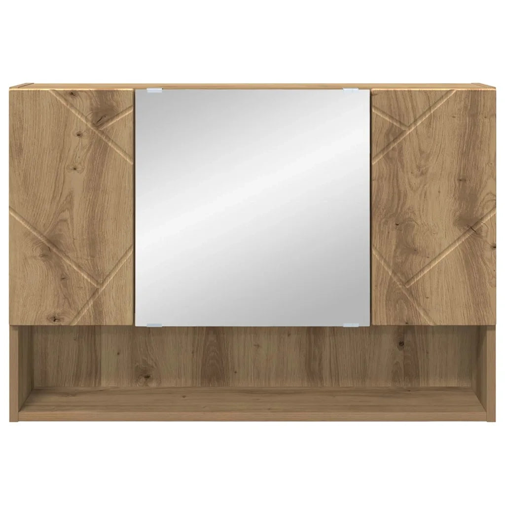 Mobiletto per specchio Rovere artigianale 80 x 17 x 55 cm 883363