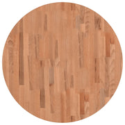 Piano per Tavolo | Superficie Tavolo | Piano Scrivania ?80x1,5 cm Rotondo in Legno Massello di Faggio