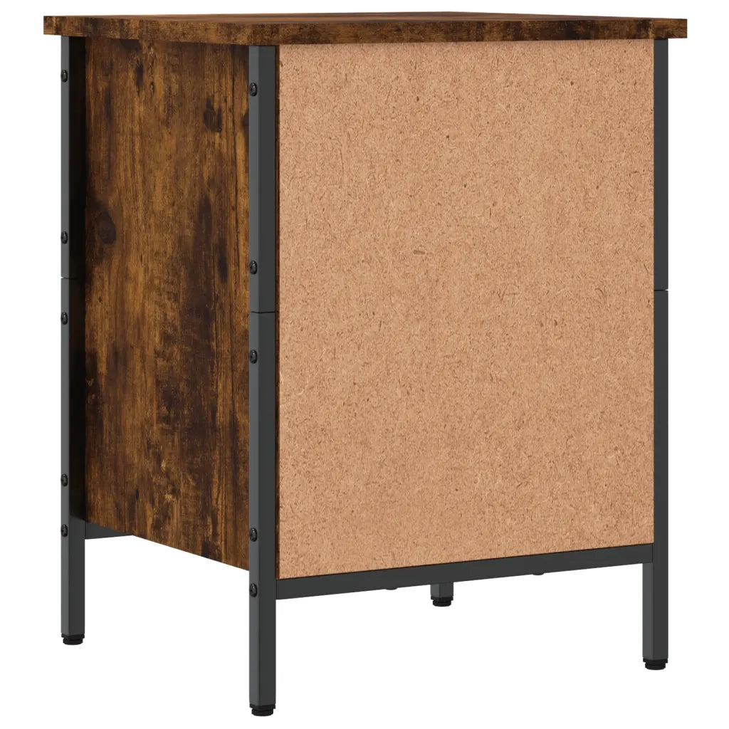 Scarpiera-Scaffale per scarpe Rovere Fumo 38x35x50 cm in Legno Multistrato
