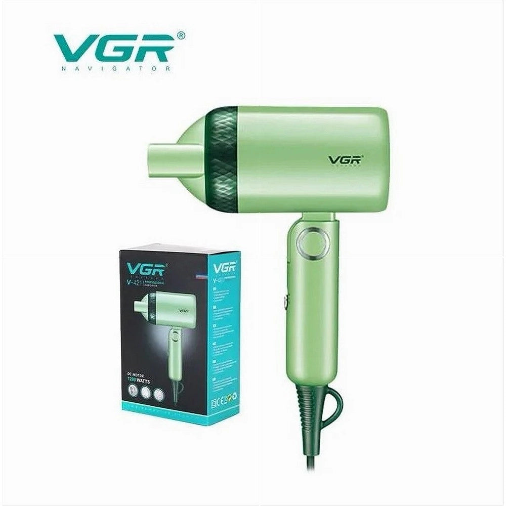 Trade Shop - Asciugacapelli Professionale Vgr V-421 – Mini 1200w Per Parrucchiere Shop -