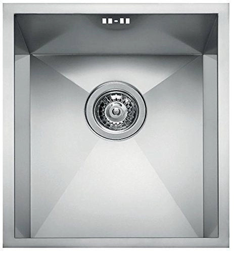 Elleci LIQ340SACUN Square 340 Lavello Inox 1 Vasca 38 cm Satinato cartone
