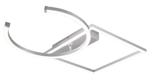 Plafoniera da Interno a LED SMD in Metallo Alluminio spazzolato