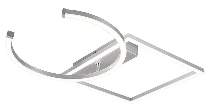 Plafoniera da Interno a LED SMD in Metallo Alluminio spazzolato