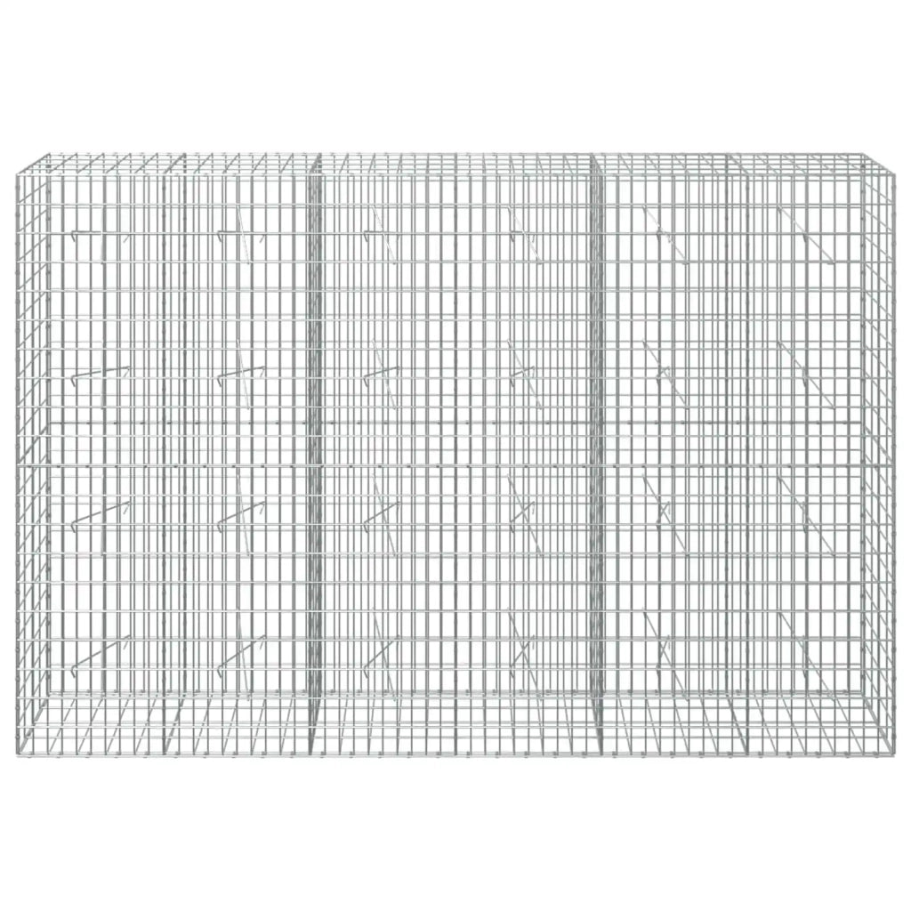 Gabione con Filo da 3,5 mm e Rete da 5x10 cm 300x20x200 cm 3462672