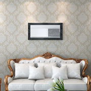 Specchio da Parete Stile Barocco-Specchio a Muro-Specchio Decorativo 100x50 cm Nero