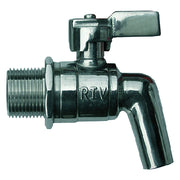 RUBINETTO A SFERA INOX CON LEVA 1/2  - BricoGo