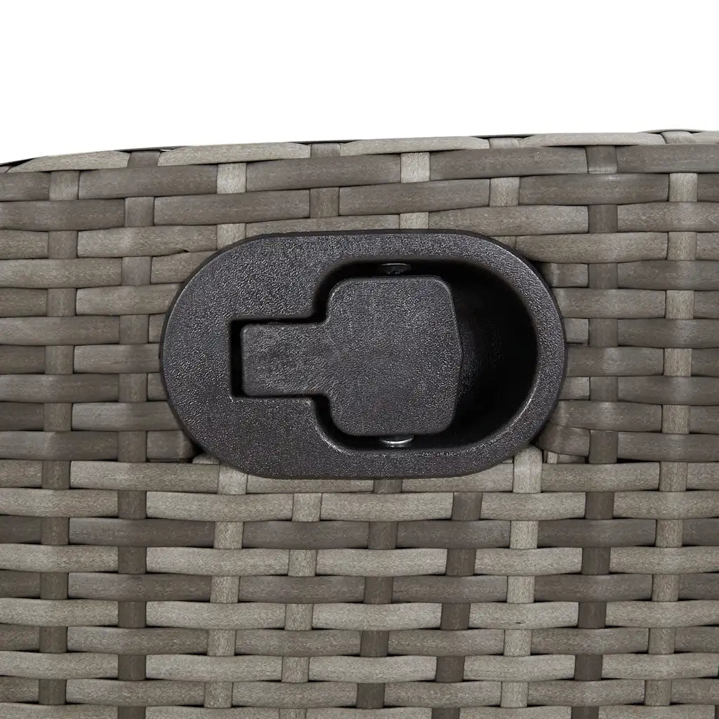 Sedie da Giardino Reclinabili 2 pz | Sedie da Esterno e Cuscini Grigio Polyrattan