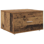 Cassettiera rettangolare moderna con ampio spazio contenitivo adatta per ufficio 55 x 45 x 31 cm realizzata in legno anticato 02_0052199