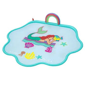Trade Shop - Tappettino Spruzzi Acqua Sirenetta Splash Pad 163x145cm Per Bambini Estate 9101e -