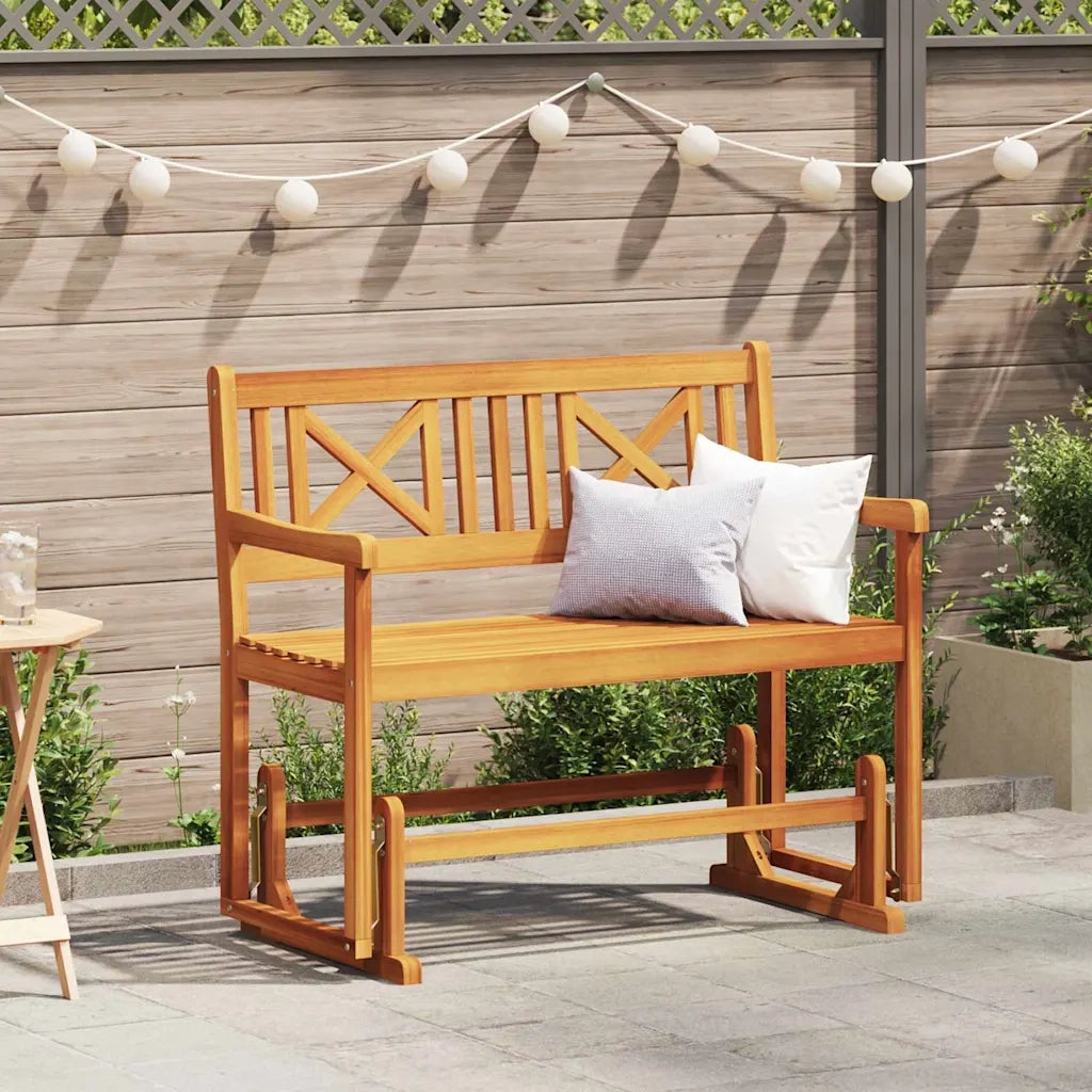 Panca Glider da Giardino Naturale 110 x 59 x 97 cm 4105522