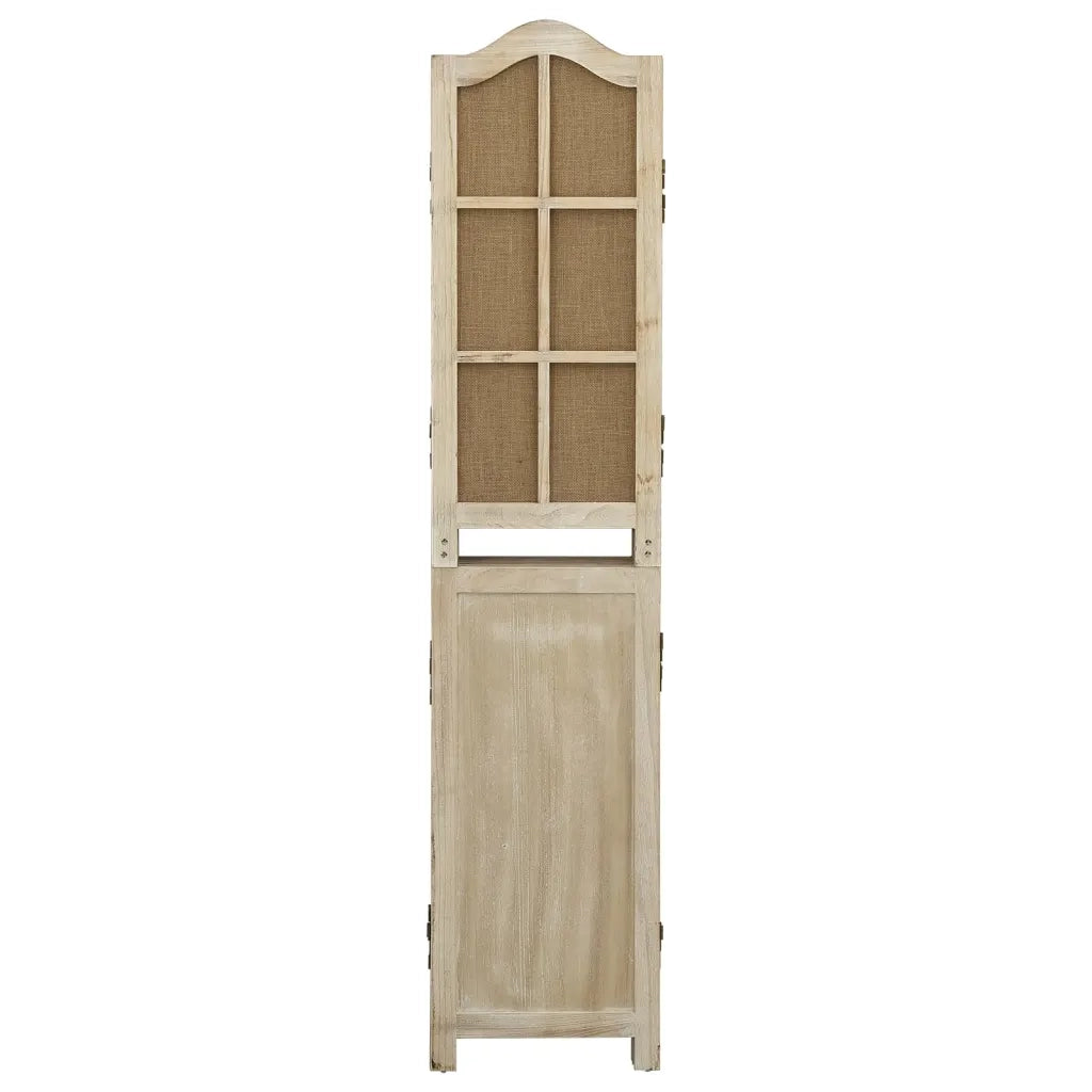 Divisorio a 4 Pannelli Marrone 140x165 cm in Tessuto cod mxl 69891