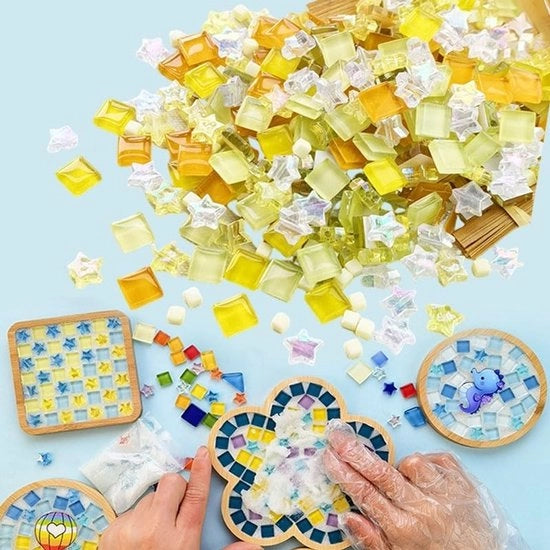 Set di Mosaico di Pietre di Vetro Creativo - 360 Pezzi in Colori Soltanto del Sole