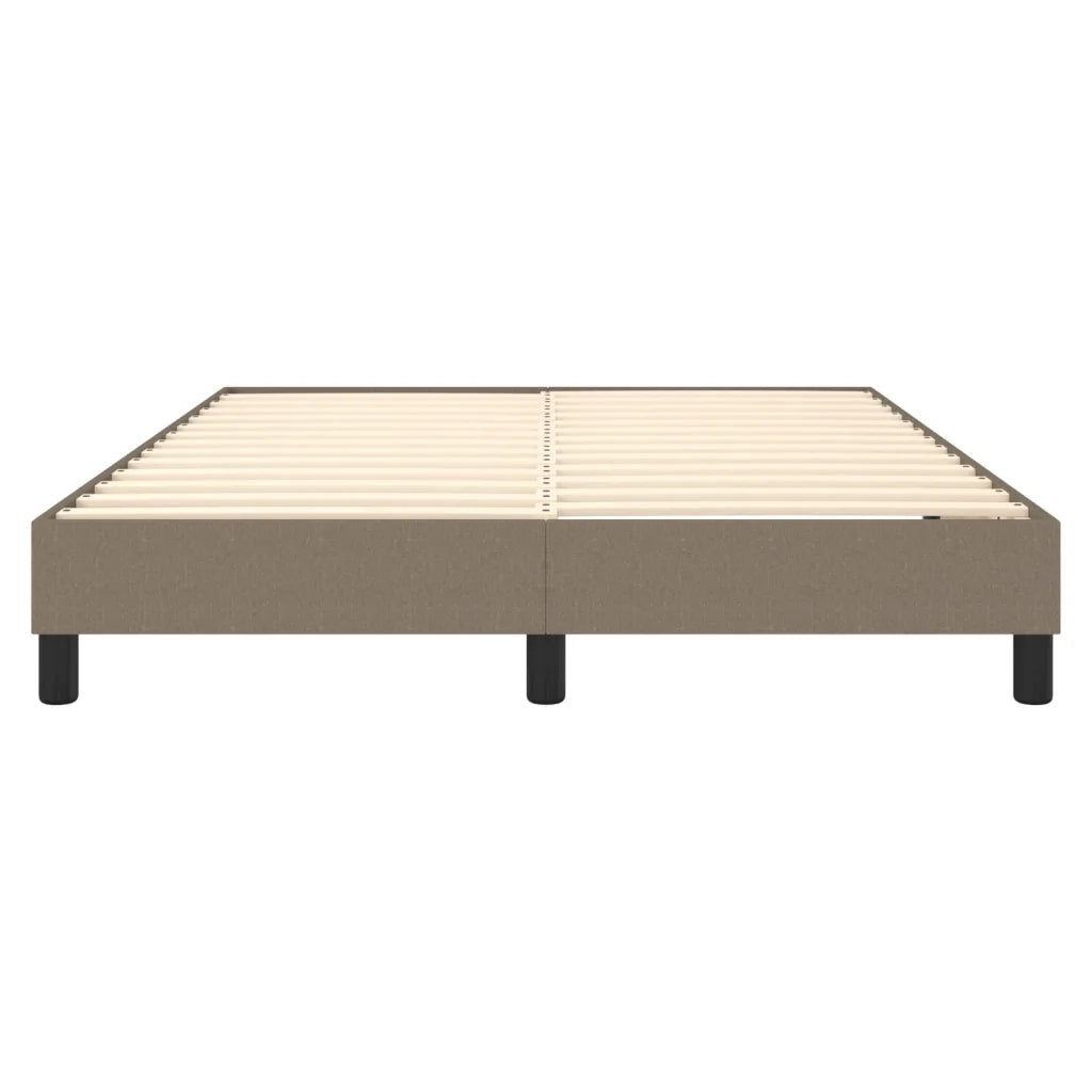 Struttura Letto a Rete a Molle Tortora 140x190 cm in Tessuto 3120512
