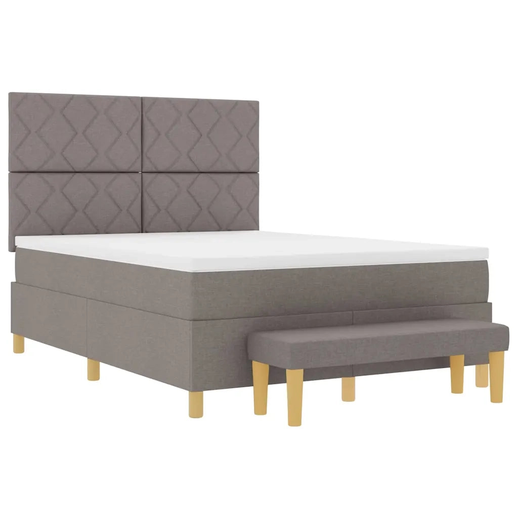 Letto a molle con materasso Talpa 140 x 200 cm Tessuto 3344384