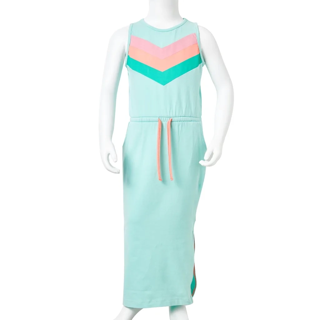 Abito da Bambina con Coulisse Menta Chiaro 116 CFW9537829