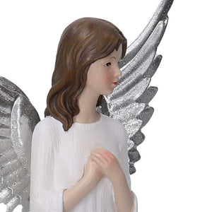 Angelo resina bianco cm 15,5x10,5xh30