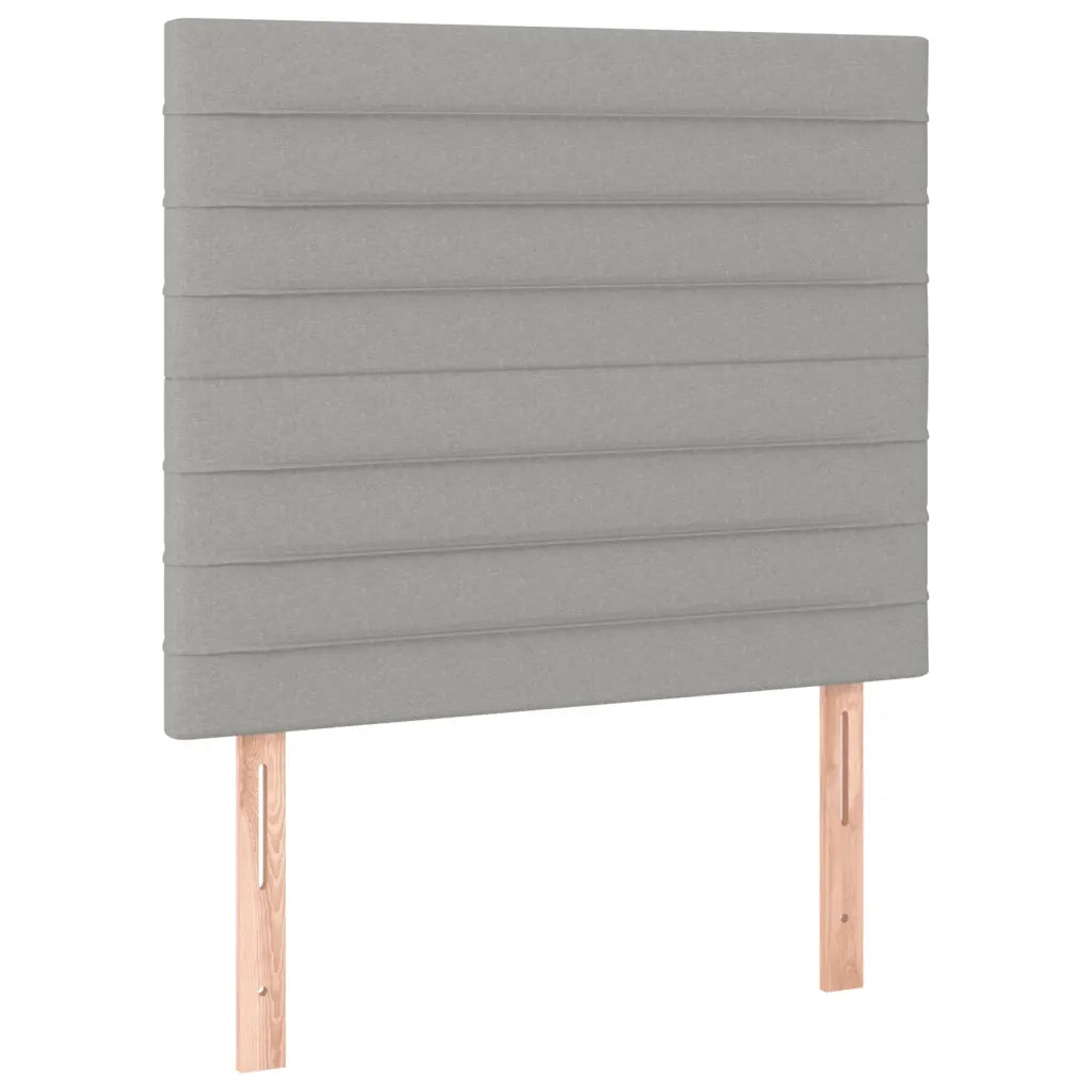 Giroletto a Molle con Materasso Grigio Chiaro 90x200 cm Tessuto cod mxl 64461