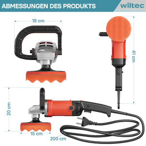 Lucidatrice 1200W Con borsa Levigatrice a 6 livelli fino a 3000rpm Smerigliatrice rotativa