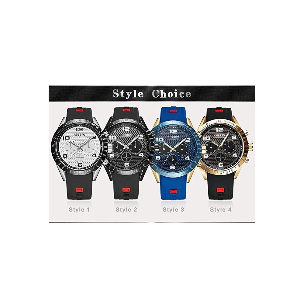 Trade Shop - Orologi Di Lusso Di Marca Cinghia Silicone Analogico Al Quarzo Orologio 8167 -