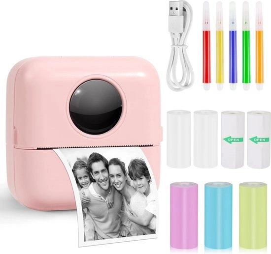 Stampante fotografico per smartphone - Stampante fotografico - Stampante fotografico mobile - Stampante fotografico tutto in uno - Sostenibile - Stile