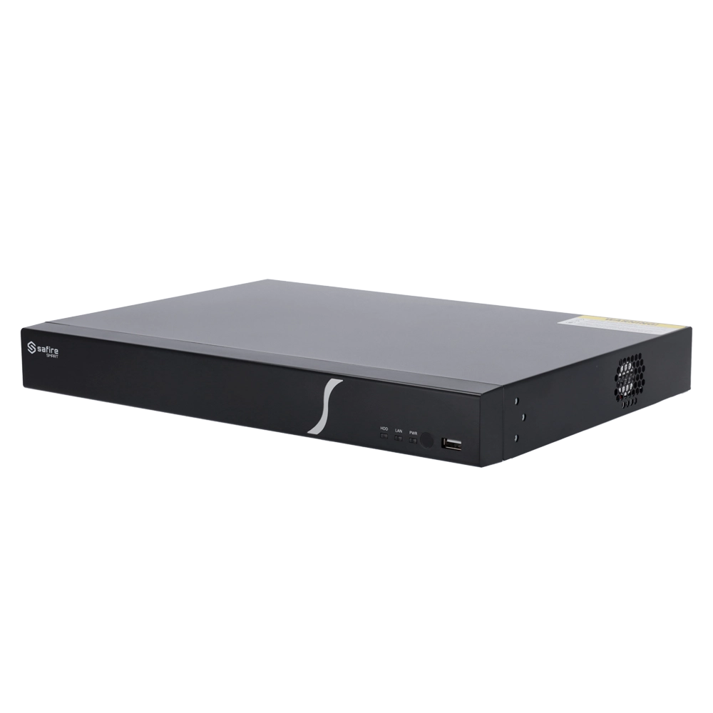 NVR IP 16CH Safire Smart B2 160Mbps 2HDD 4K H.265S Alarm AI