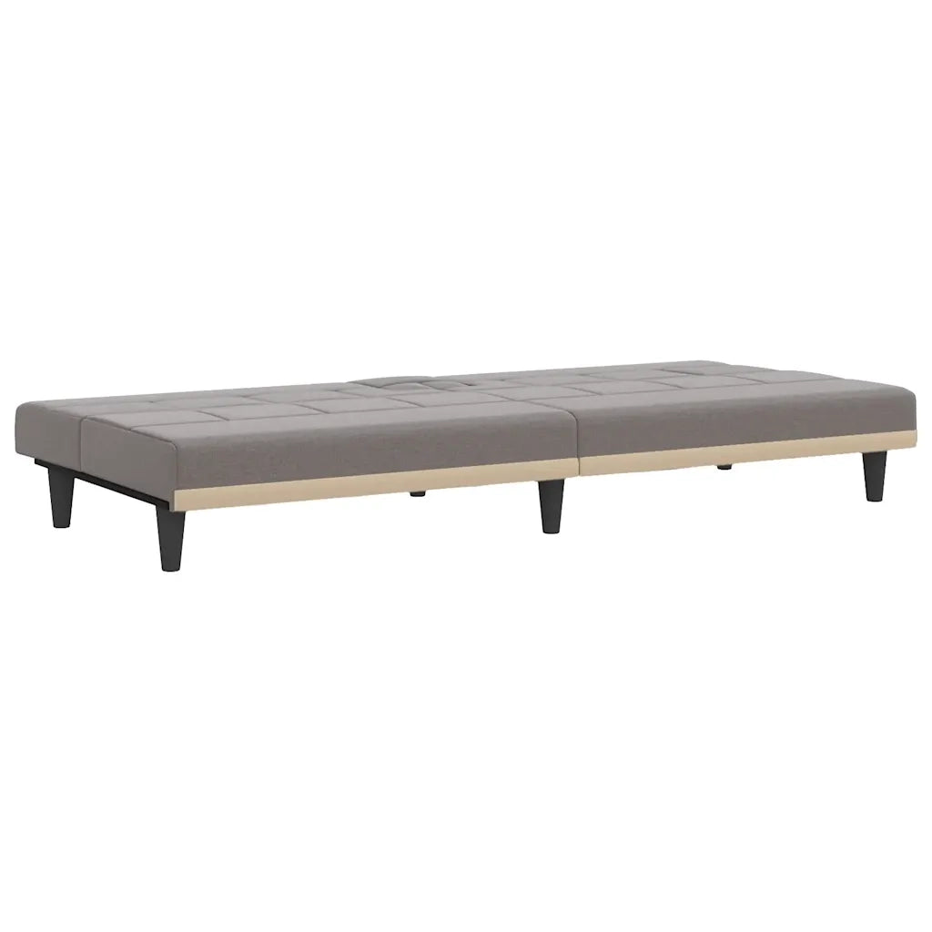 Divano letto | Sof¨¤ letto | Letto singolo con Portabicchieri in Tessuto Tortora