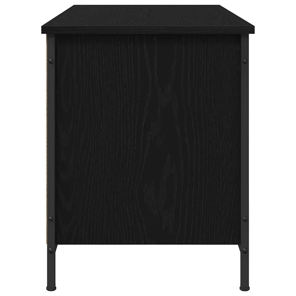 Mobile TV Rovere Nero 100 x 40 x 50 cm Legno multistrato
