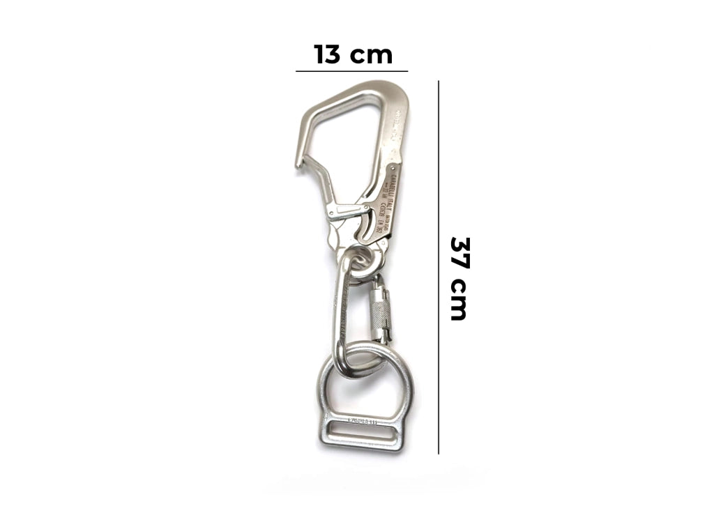 Kit Moschettoni da Arrampicata 22kN in Lega – Chiusura Automatica a Doppia Leva e Sistema Catch-Free – Set Moschettone per Climbing e Alpinismo
