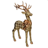 Renna resina oro cm 23,8x9,5xh38