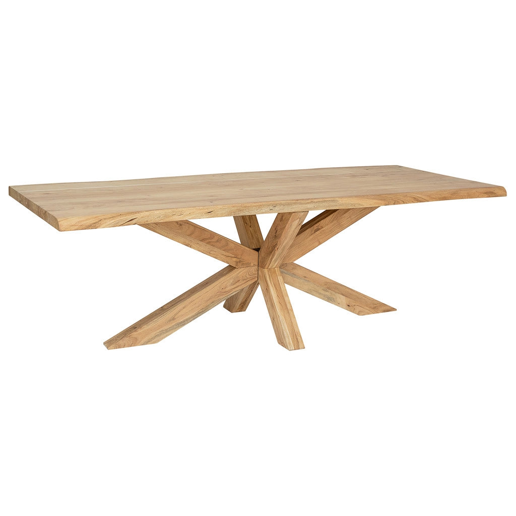 Tavolo da pranzo in legno marrone 180x90x76h cm