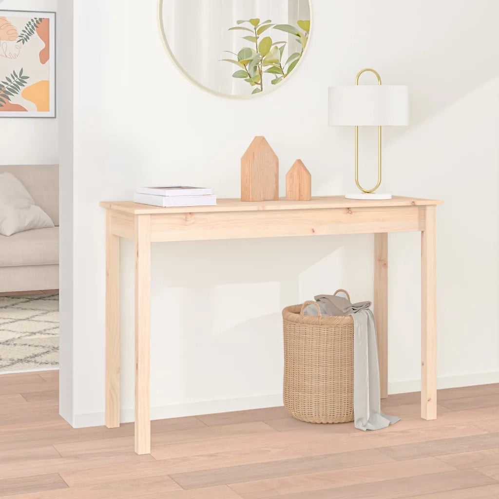 Tavolo Consolle 110x40x75 cm in Legno Massello di Pino 814239