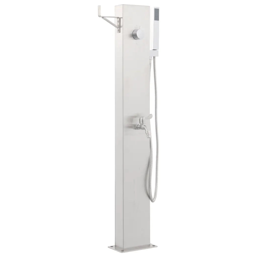 Rubinetteria per Doccia da Giardino 110 cm in Acciaio inox 48206