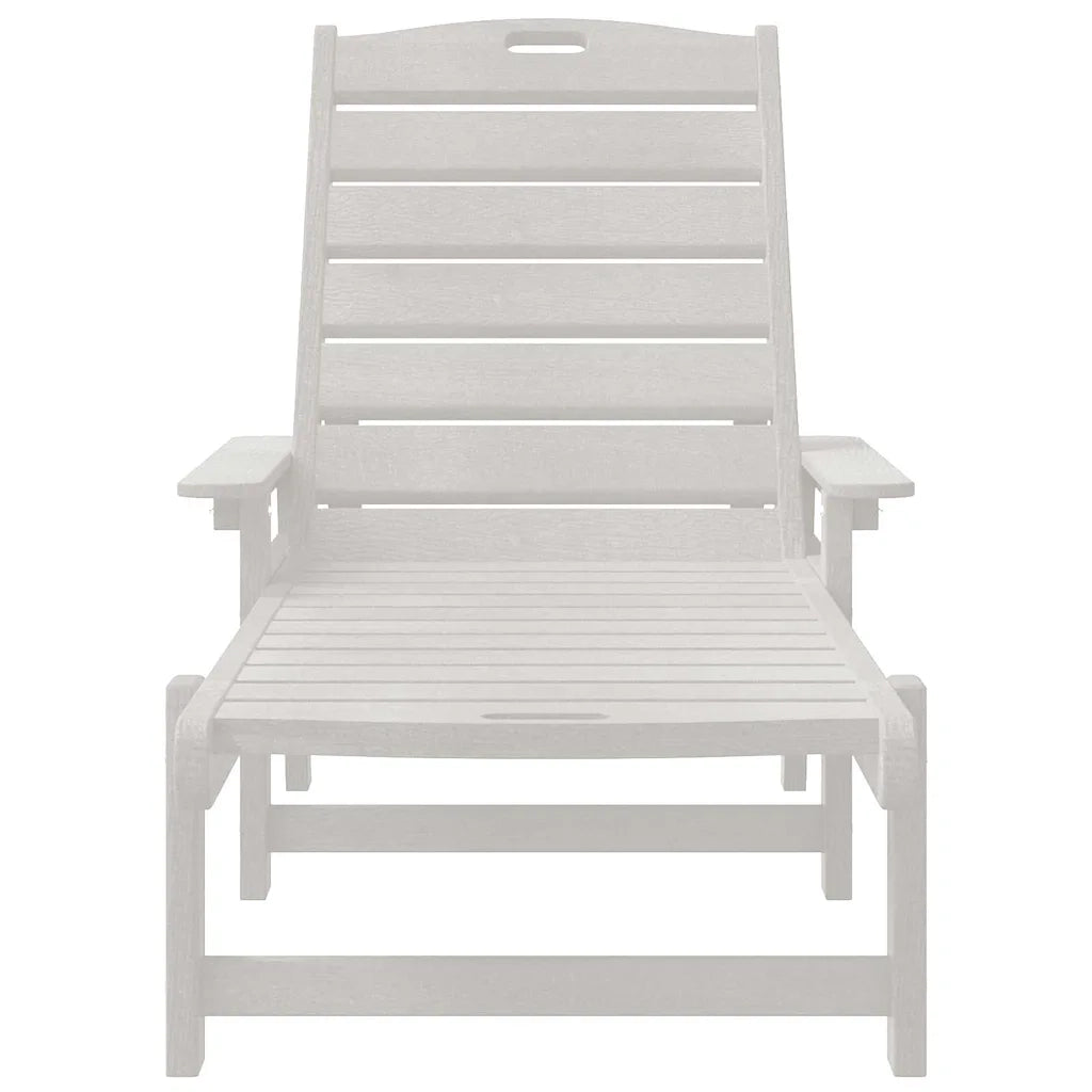 Lettino da sole Bianco 195,5 x 53 x 98,5 cm HDPE 42006637