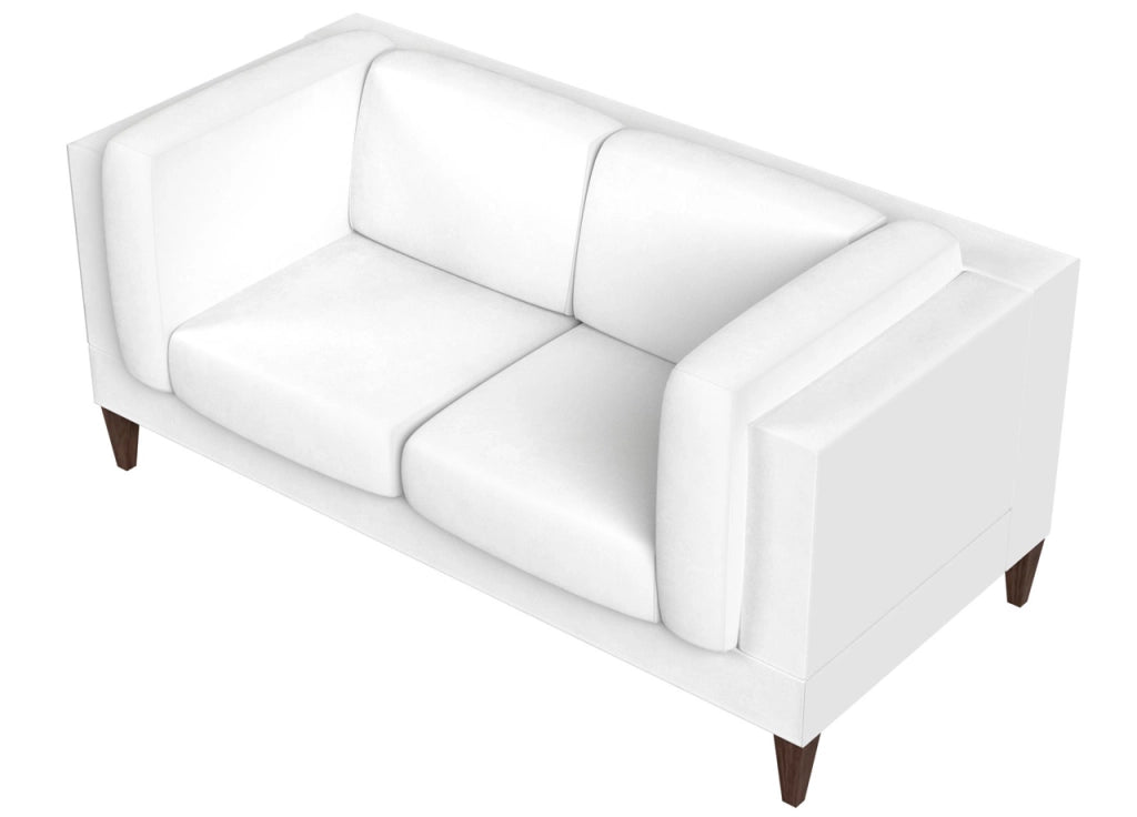 Coppia Copriseduta Antimacchia Elasticizzato Tinta Unita Modello Magic - Seduta - Bianco